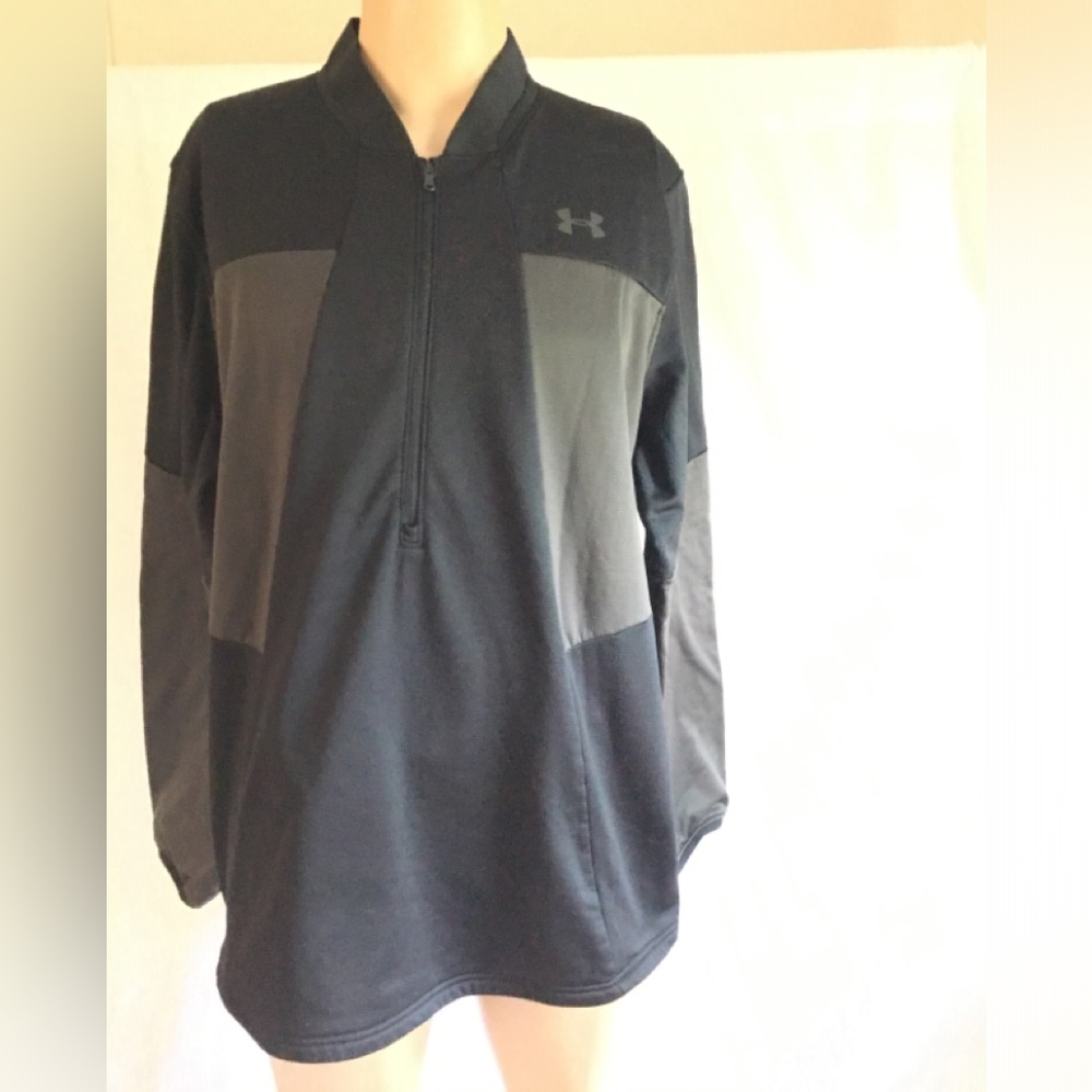 Under Armour Black and Gray Performance Jacket EUC